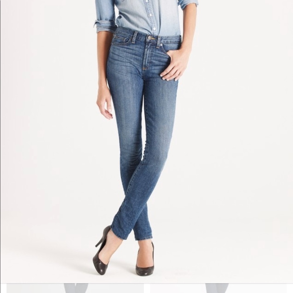j crew High rise skinny jeans